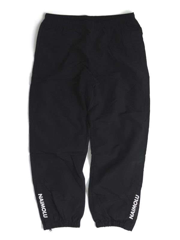 NAIMOLU STRIPE LOGO WARM UP PANT BLACK