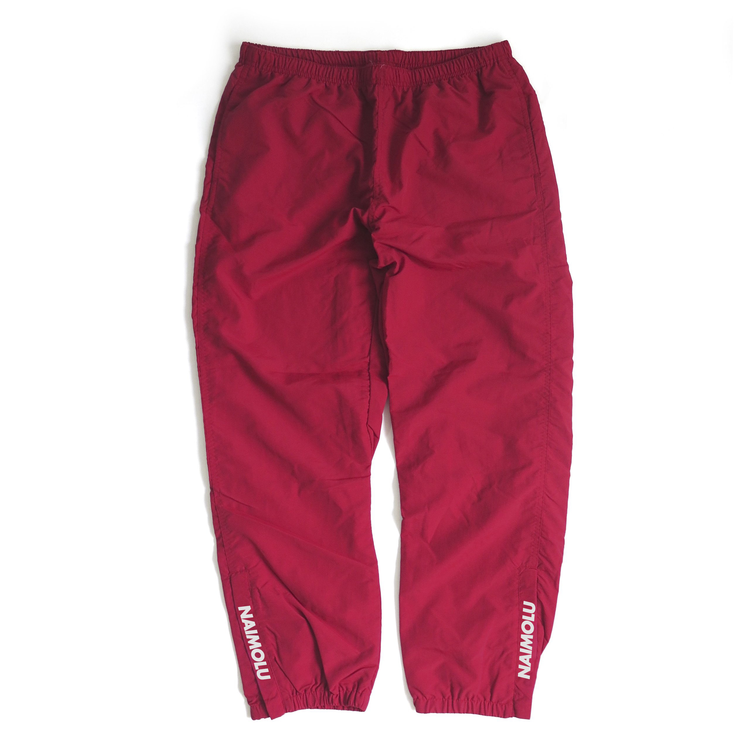 NAIMOLU STRIPE LOGO WARM UP PANT RED