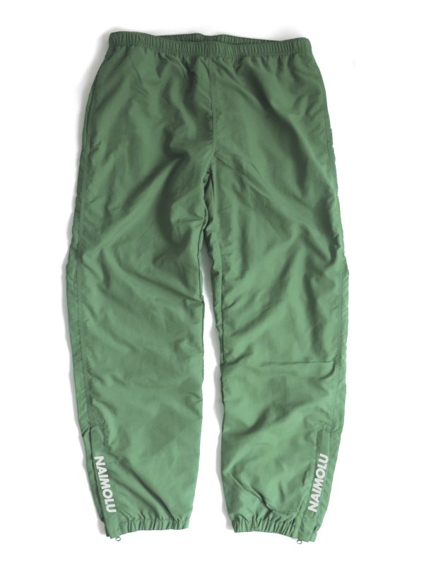 NAIMOLU STRIPE LOGO WARM UP PANT GREEN
