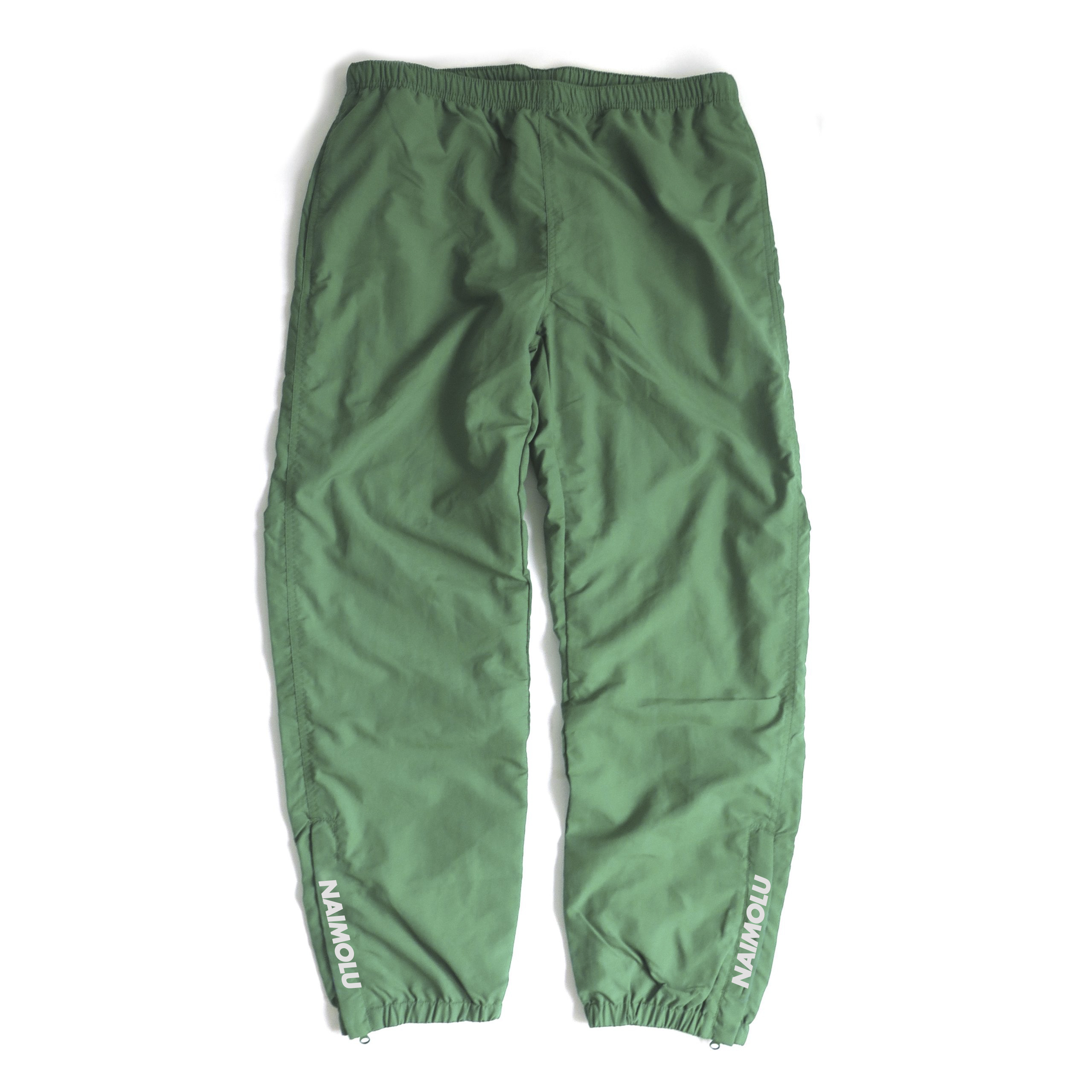 NAIMOLU STRIPE LOGO WARM UP PANT GREEN